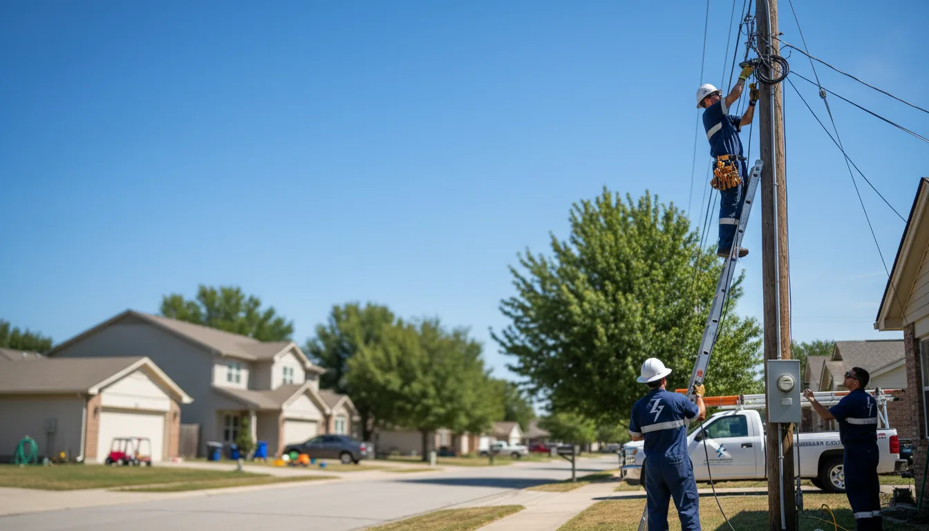 Residential electrician providing installation services in Corydon, IA